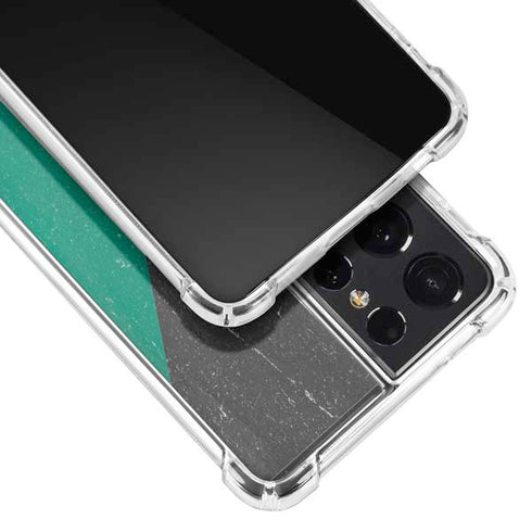 Kuwait Flag Distressed Galaxy S21 Ultra 5G Clear Case